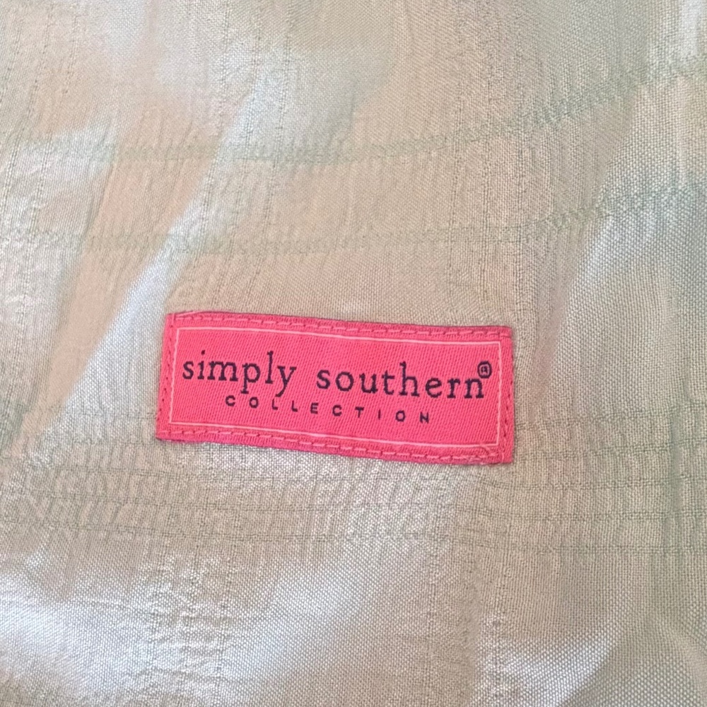 Simply Southern Mint Green Mini Skort, Rouched Waist, Size Large - Picture 6 of 9